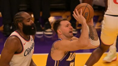James Harden Calls Out Lakers' Luka Doncic After NBA Cup Clash