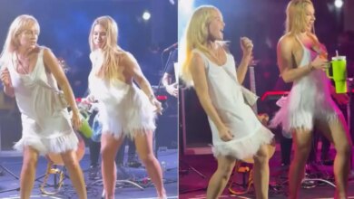 Angélica e Virginia dançam juntas em festa com show de Nattan: "Arrasamos"