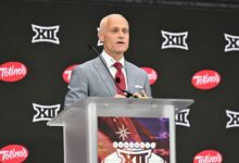 Big 12's Brett Yormark calls out Notre Dame's Pete Bevacqua