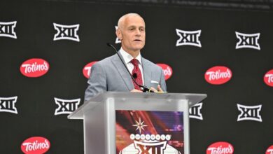 Big 12's Brett Yormark calls out Notre Dame's Pete Bevacqua