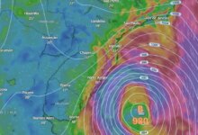 Ciclone extratropical começa a se formar no litoral do RS nesta segunda (8)