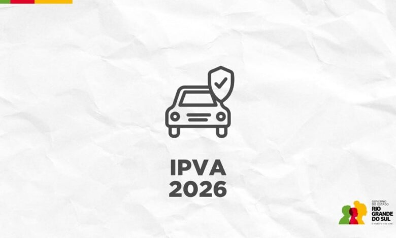 Pagamento antecipado do IPVA 2026, com desconto de até 25,6%, termina na terça (30)