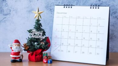 calendário sobre chegada de dezembro