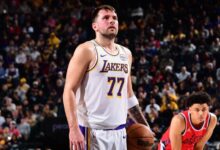 Lakers lose Luka Doncic to leg contusion vs. Clippers