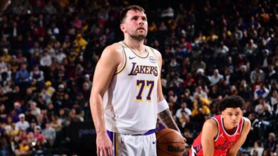 Lakers lose Luka Doncic to leg contusion vs. Clippers