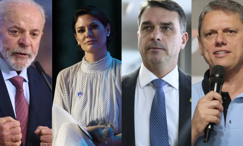 Lula lidera, e Michelle pontua mais que Flávio e Tarcísio