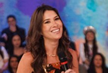 Patricia Abravanel mostra rosto do filho de Rebeca Abravanel e Alexandre Pato em festa de Natal com a família de Silvio Santos