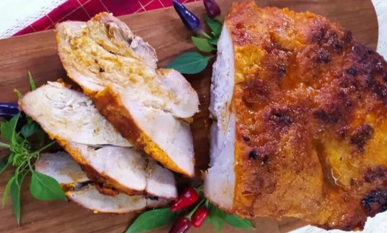 Pernil assado ao limão da Ana Maria Braga no Mais Você