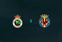 Escudos de Racing Santander x Villarreal, que se enfrentam pela Copa do Rei