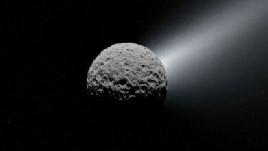 Concepção artística do cometa 3I/Atlas - (crédito: Whisk)