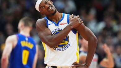 O jogo do atacante do Warriors contra o Heat