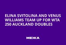 Elina Svitolina and Venus Williams Team Up for WTA 250 Auckland Doubles