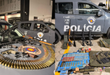 Homem é preso com arsenal de guerra em pousada de São Paulo; veja imagens