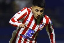 Thiago Almada em ação pelo Atlético de Madri