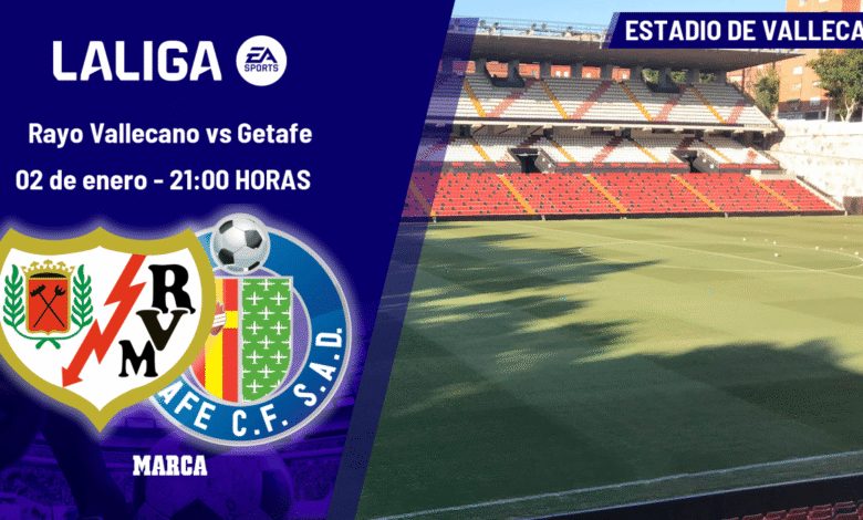Rayo Vallecano - Getafe: horario, dónde ver en TV y canal del partido de LaLiga EA Sports