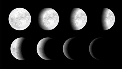 veja as fases da lua no mês