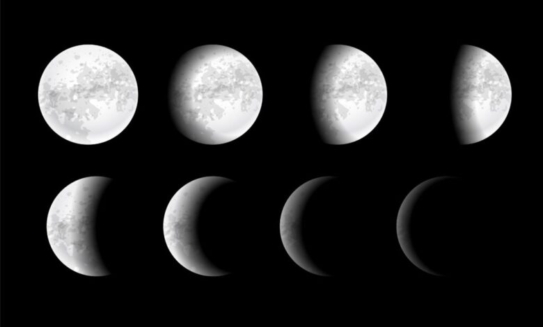 veja as fases da lua no mês